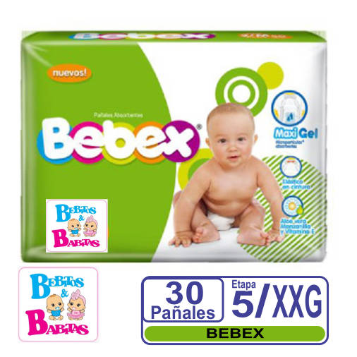 PAÑAL BEBEX 5/XXG x30 unds